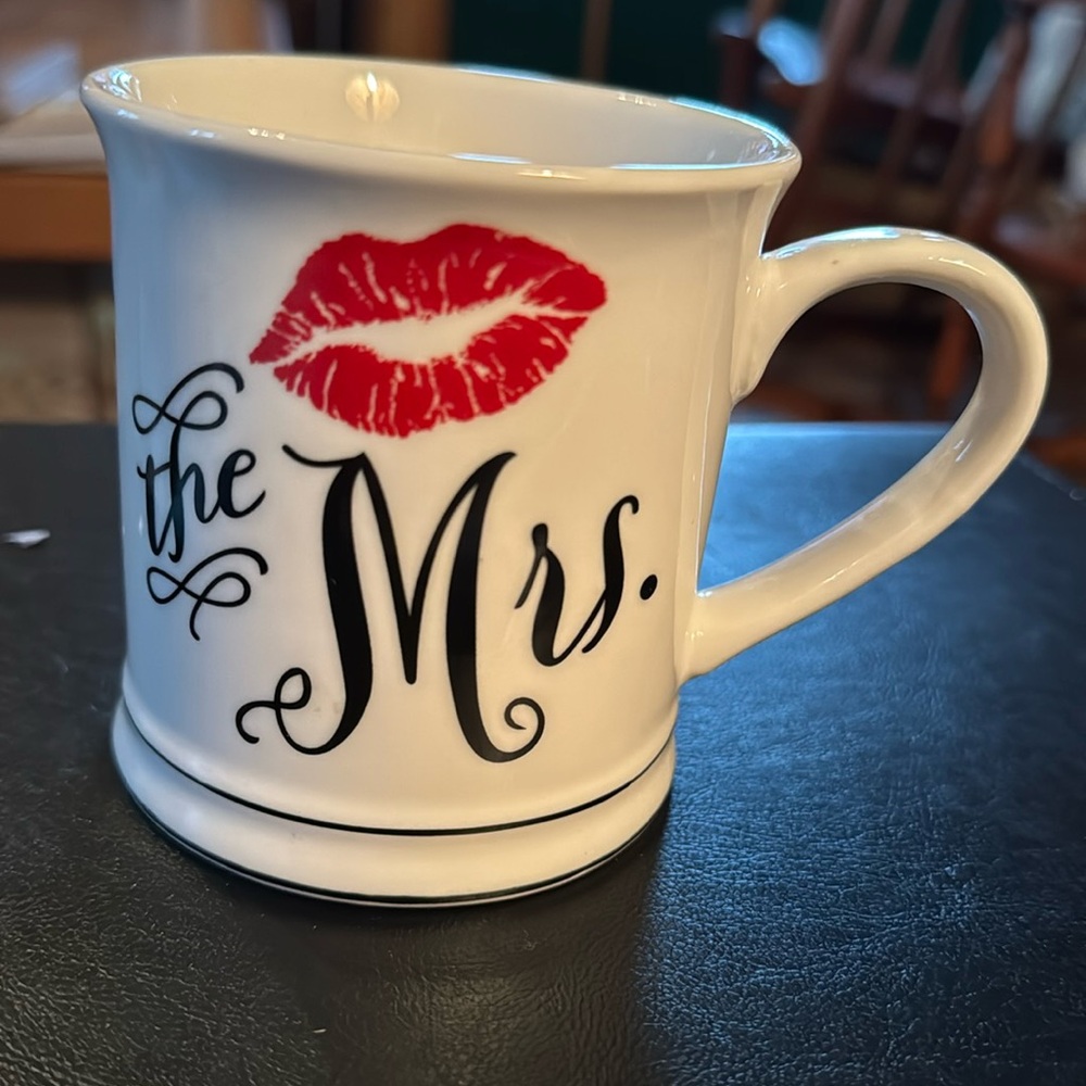 “The Mrs." Wedding Engagement Coffee Mug by Home Essentials, NEW